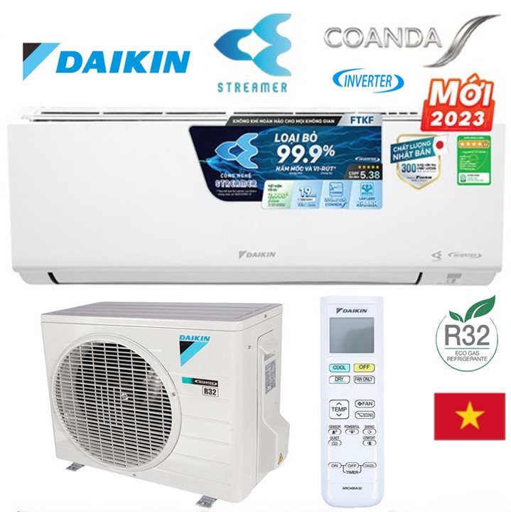 Điều hòa Daikin 9000 một chiều inventer FTKF25XVMV