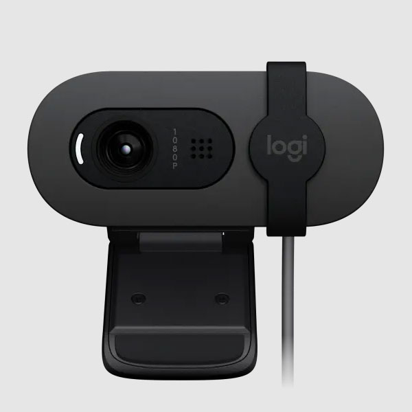 Webcam Logitech Brio 100 1080p full HD- Màu đen 960-001587