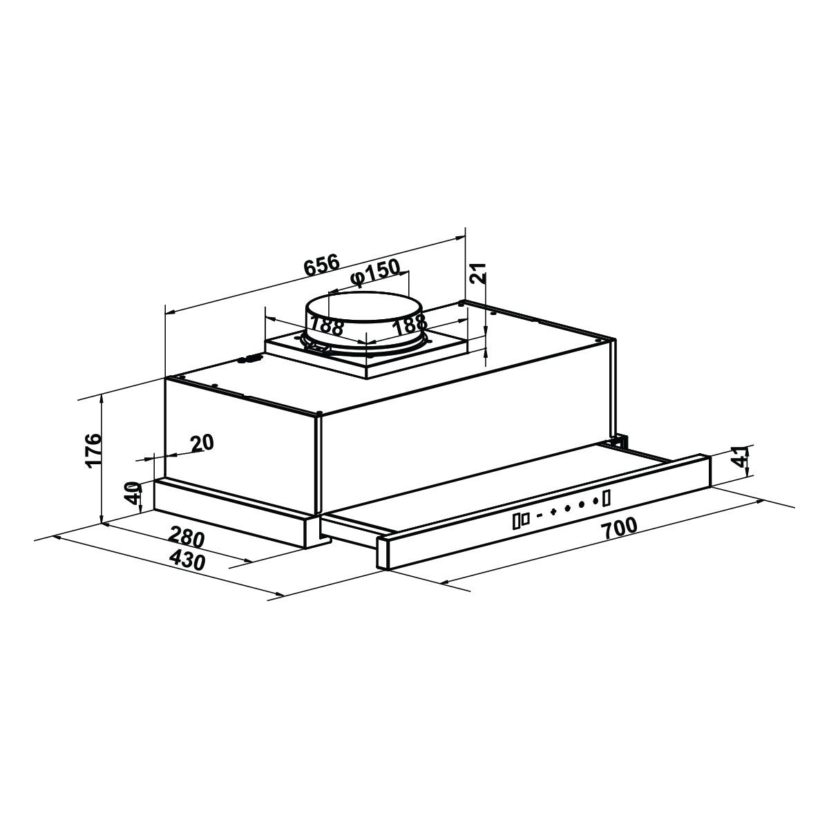 Hafele HC-I73243B 536.61.858 bếp từ đôi 4,6 kW – giá đại lý