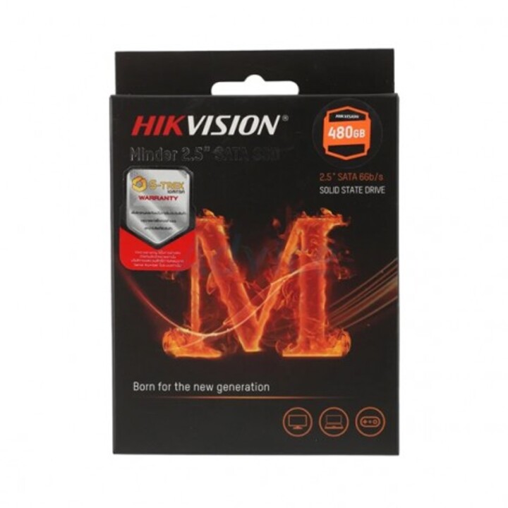 Ổ cứng Hikvision SSD Minder (S) 2.5" SATA dung lượng 480G, 3D TLC