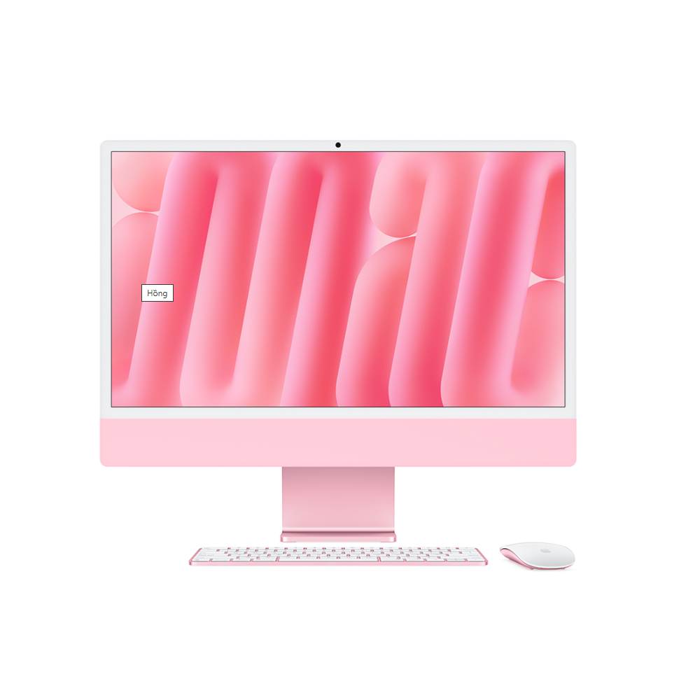 Apple iMac M4 24 inch:HỒNG (MWUG3SA/A)