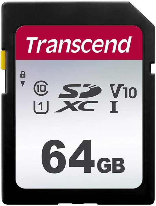 Thẻ SD Transcend TS64GSDC300S-E2, 64 GB, UHS-I, U1, V10, Class 10 (Tốc độ truyền tối đa: 100 MB/s)