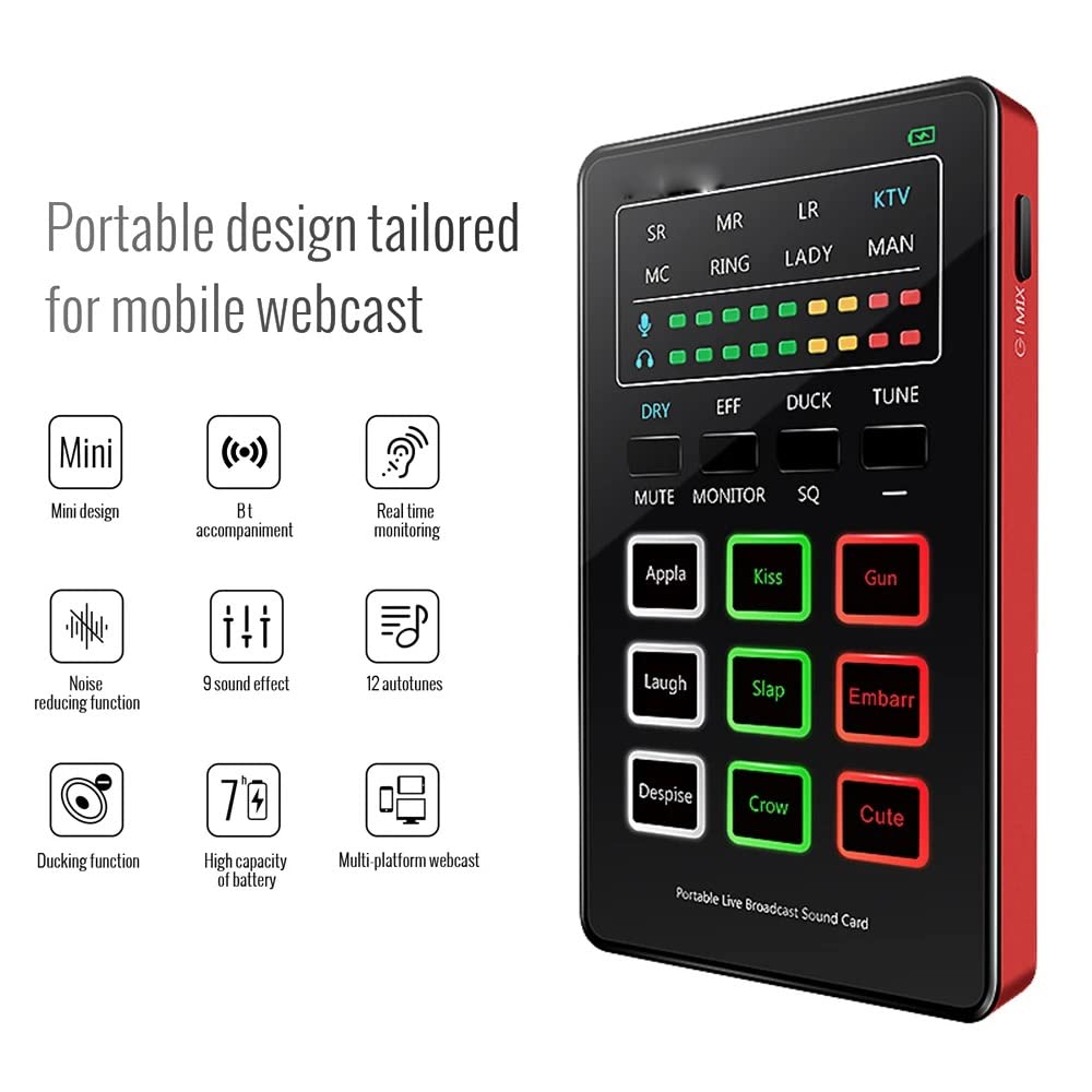 Sound card livestream MX1 Mini