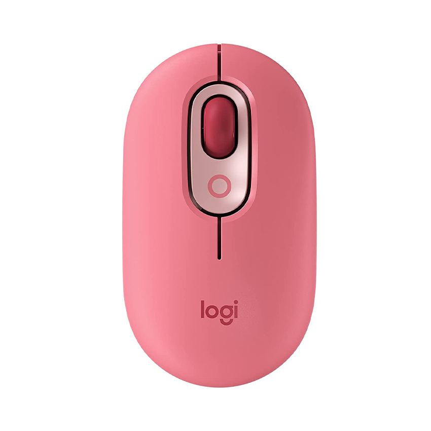 Chuột không dây Logitech POP with Emoji Hồng 910-006516