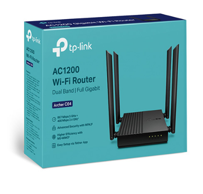 Archer 64 AC1200 Router WiFi Gigabit MU-MIMO