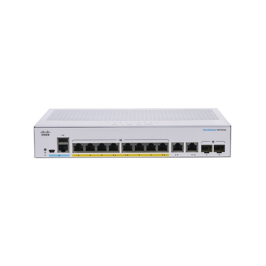 Thiết bị chuyển mạch Switch Cisco CBS350-8P-2G-EU