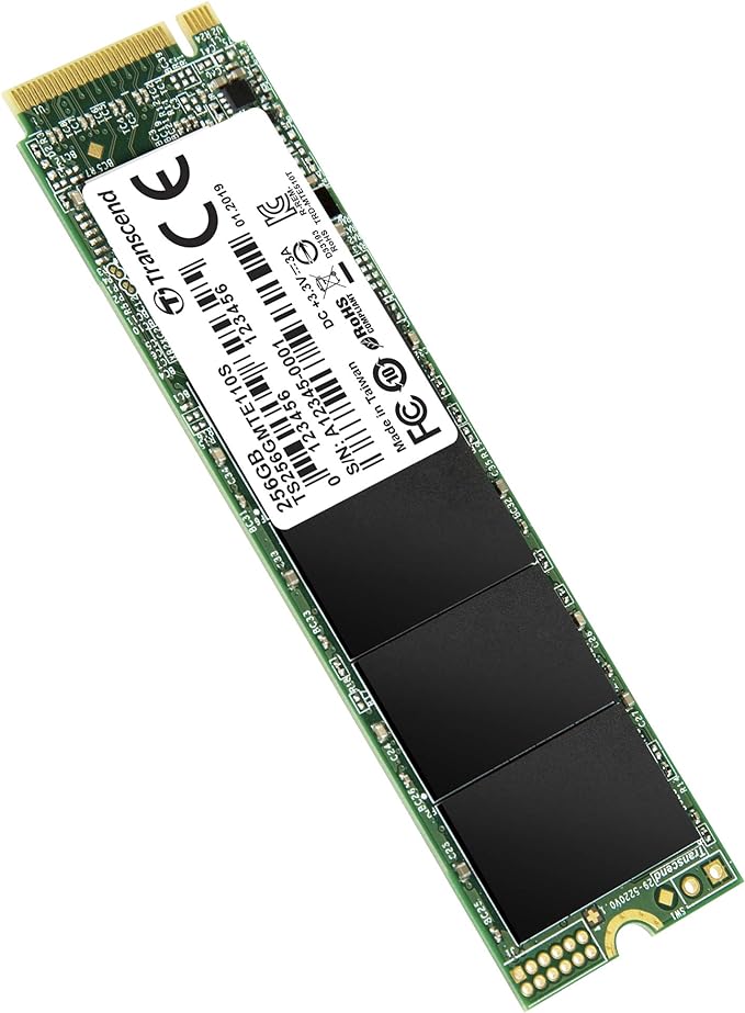 Transcend TS256GMTE110S 256GB M.2 PCIe Gen3x4 NVMe Internal Solid State Drive