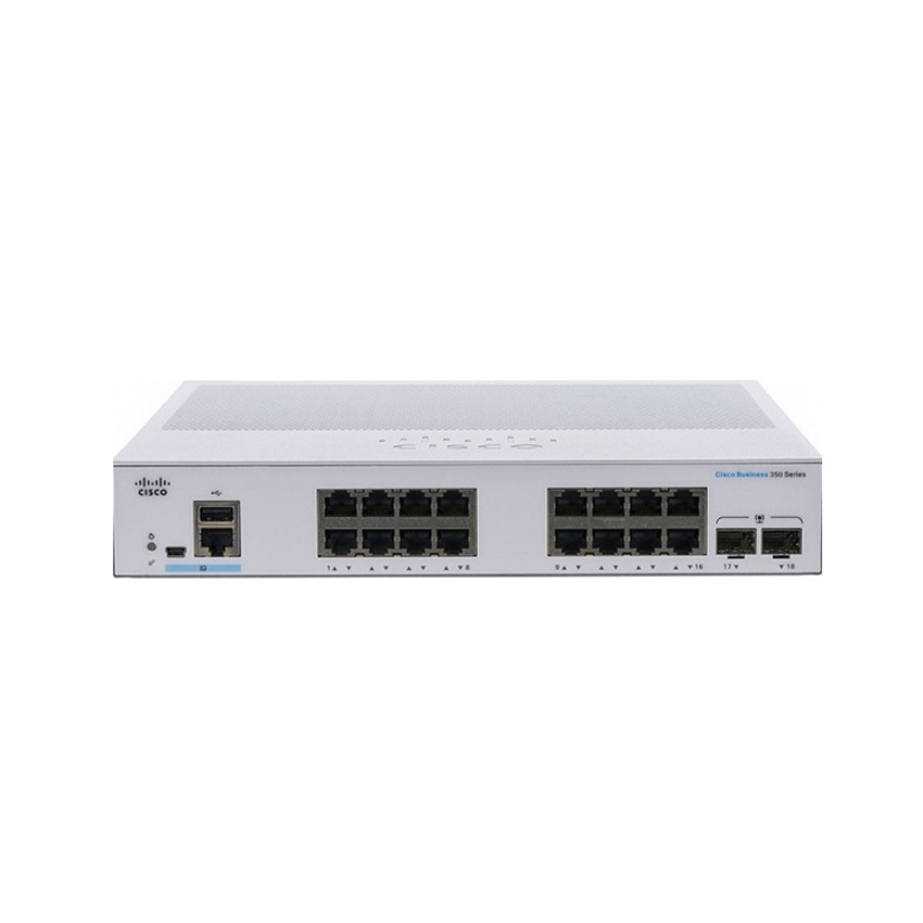Thiết bị chuyển mạch Switch Cisco CBS350-16T-E-2G-EU