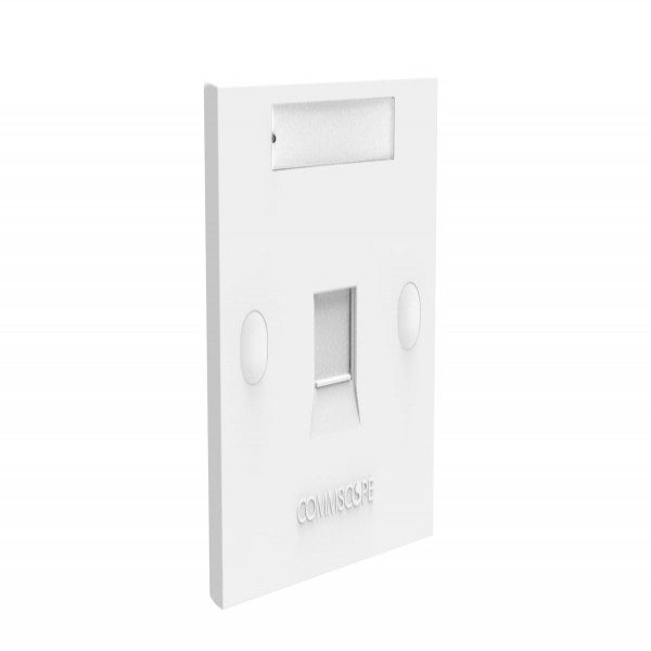 Mặt ổ cắm vuông, 1 cổng, SL, M Series, màu trắng, nắp sập (760249249)