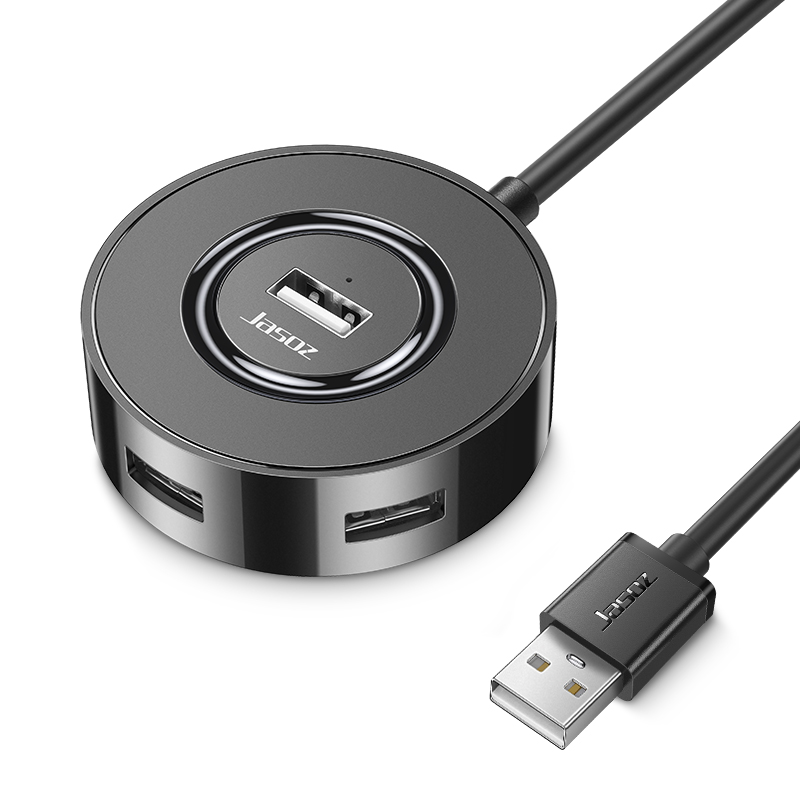 HUB USB-A ra 4 cổng USB2.0 màu đen