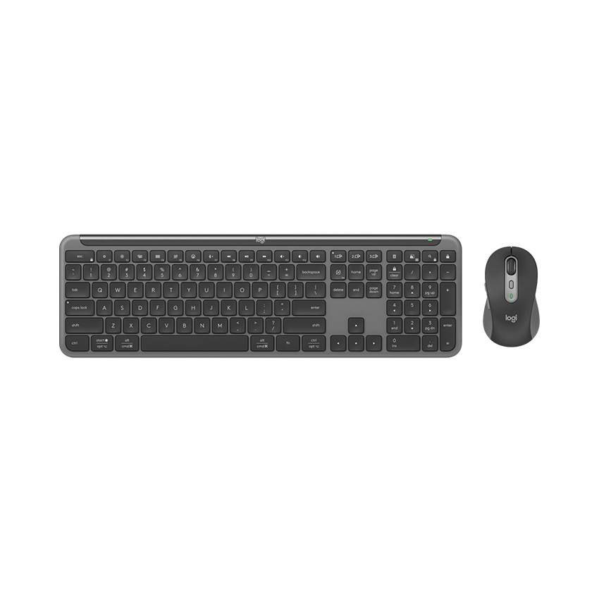 Bộ bàn phím chuột không dây Logitech Signature Slim Combo MK950 Graphite (Wireless Logi Bolt/Bluetooth/Đen) _920-012475