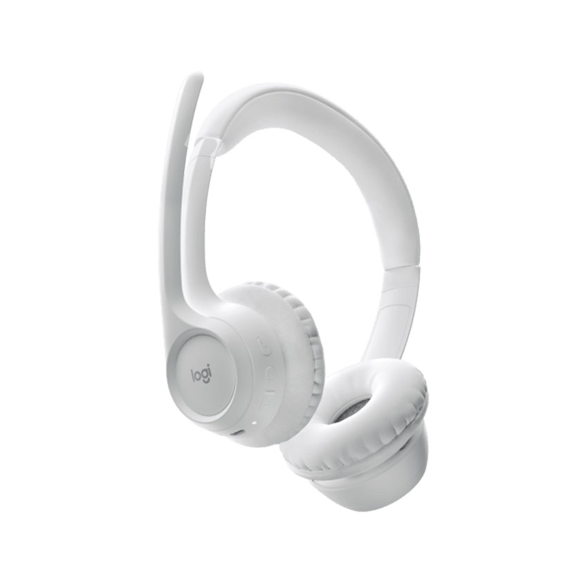 Tai nghe không dây Logitech Zone 300 Off-White (Bluetooth 5.3/Trắng)_981-001418