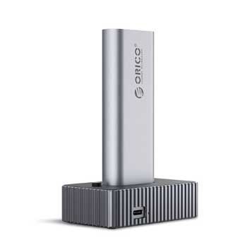Đế ổ cứng SSD ORICO 1 khe cắm M.2 NVME + SATA TypeC - Tốc độ 10Gbps. - IT18C3-GY-BP