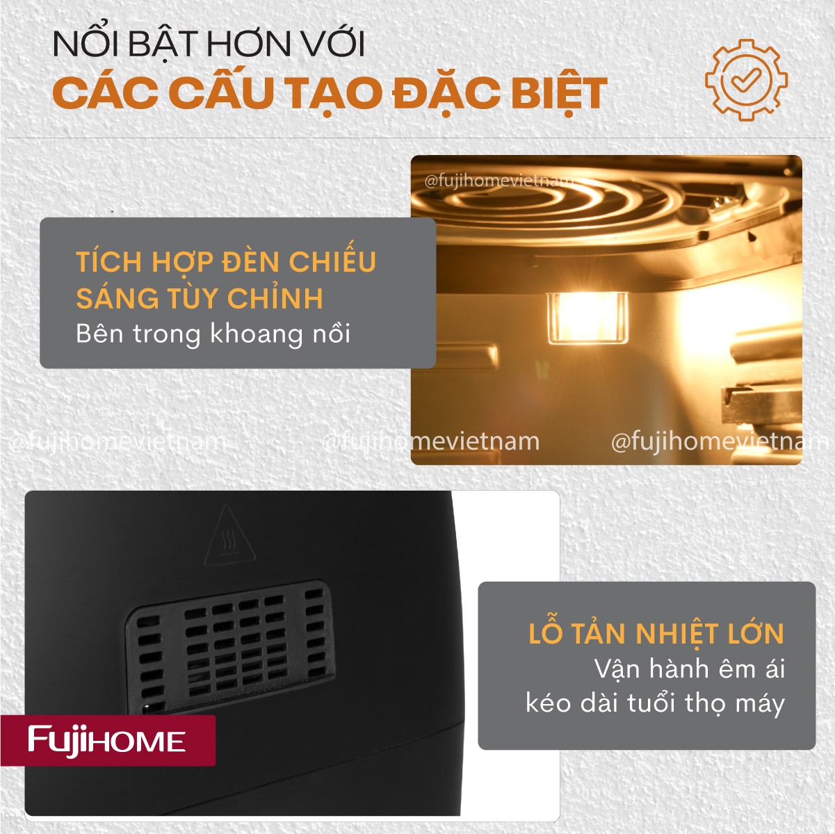 Nồi chiên không dầu Fujihome A12DB 12Lít