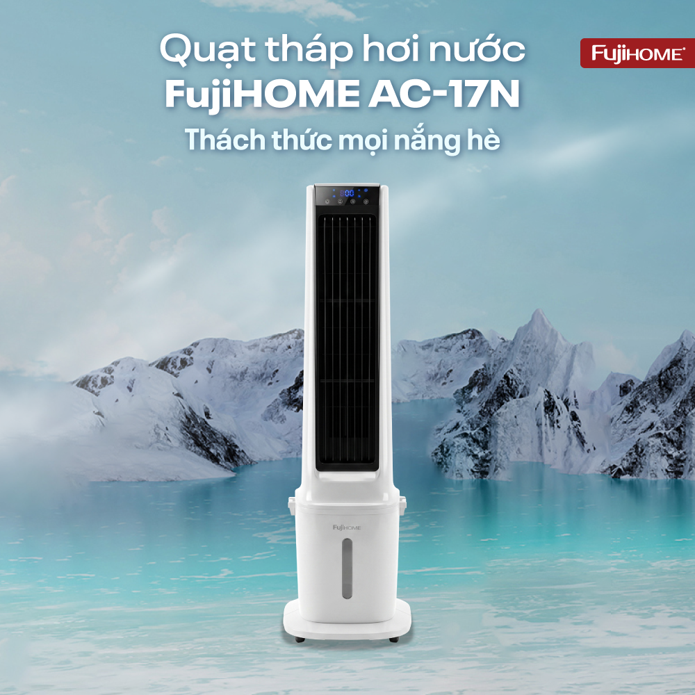 Fujihome AC-17N – Quạt điều hòa hơi nước bình 17L, giá sỉ đại lý