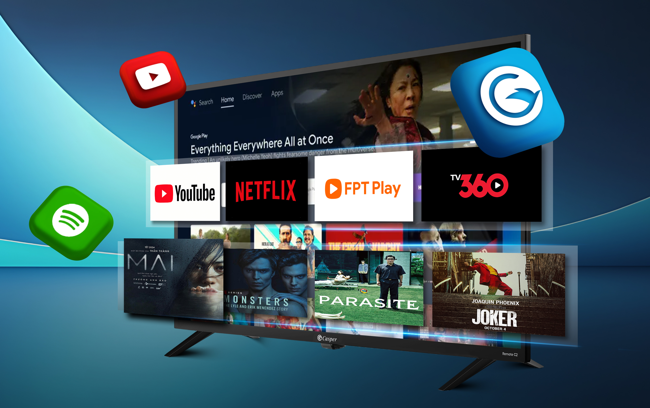 Tivi Casper 32 inch E32HAC110 (32HAC110) Android TV HD | Giá sỉ đại lý
