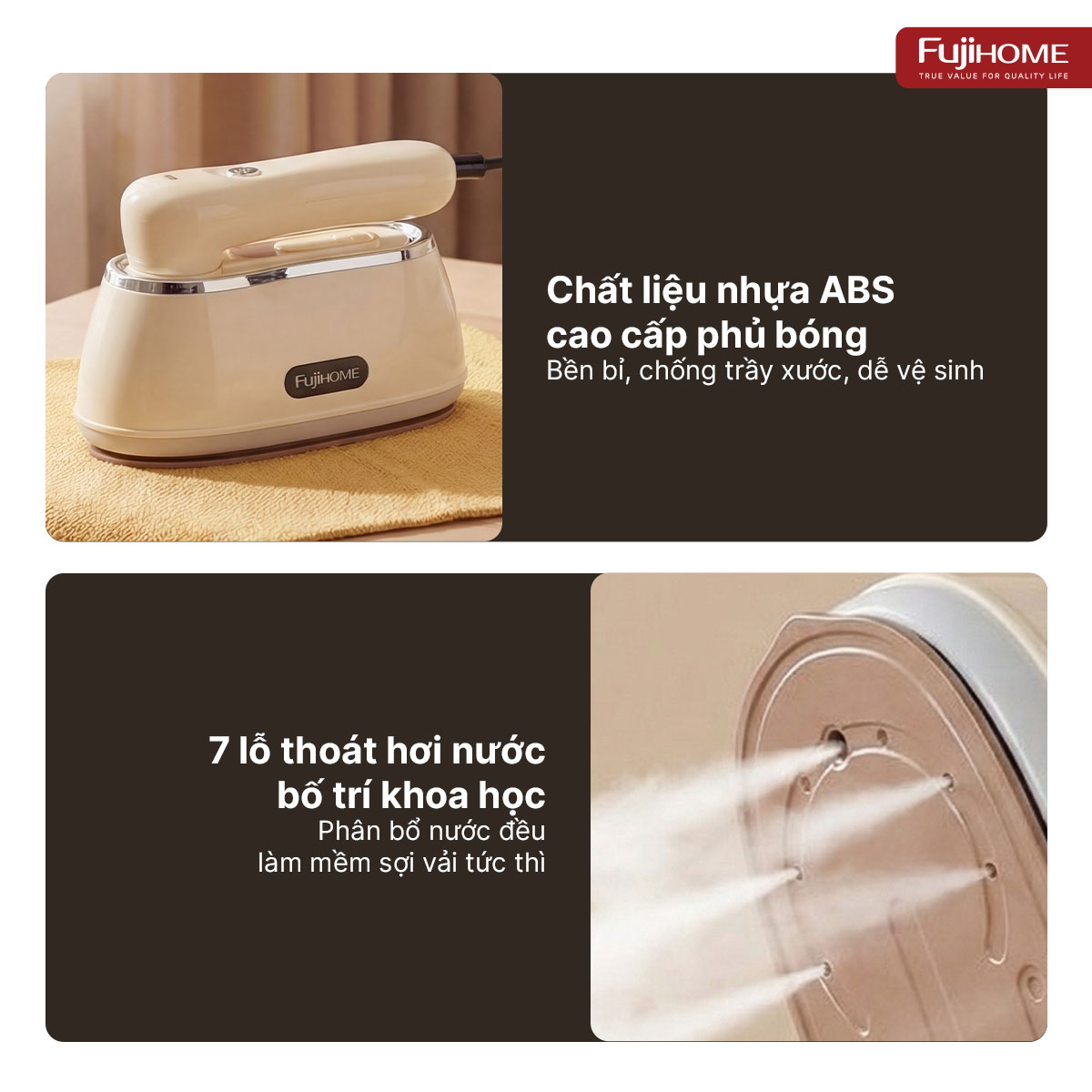 BÀN LÀ HƠI NƯỚC CẦM TAY FUJIHOME SI200DC