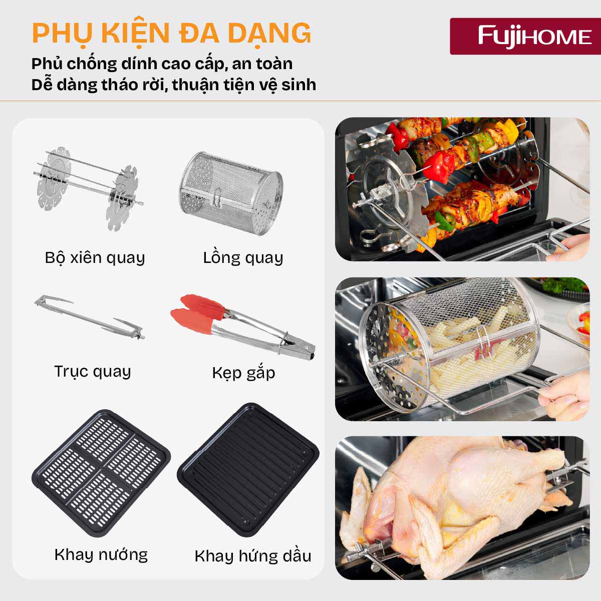 Nồi chiên không dầu Fujihome A16D