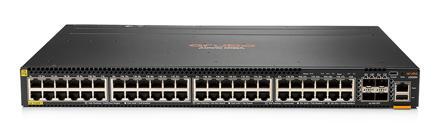 JL661A Aruba 6300M 48 Ports 1GbE Class 4 PoE and 4 Ports SFP56 Switch