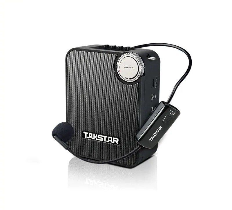 Loa trợ giảng E500W phiên bản sử dụng một micro không dây cài đầu