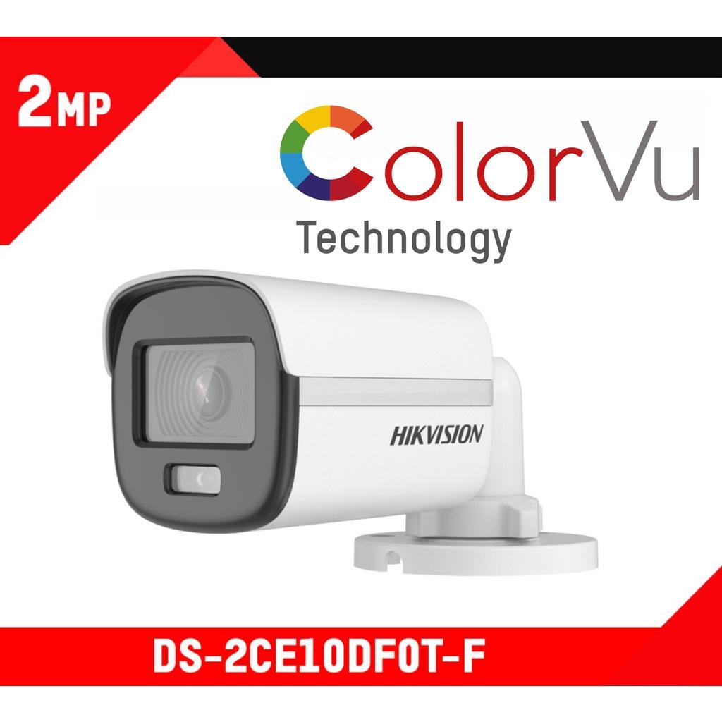 Hikvision Camera hình trụ có màu ban đêm 2MP (ColorVu) DS-2CE10DF0T-PF