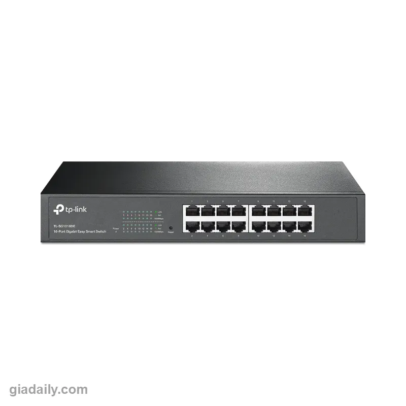 Switch Easy Smart 16 cổng Gigabit TP-Link TL-SG1016DE có VLAN, QoS - Giá Đại Lý