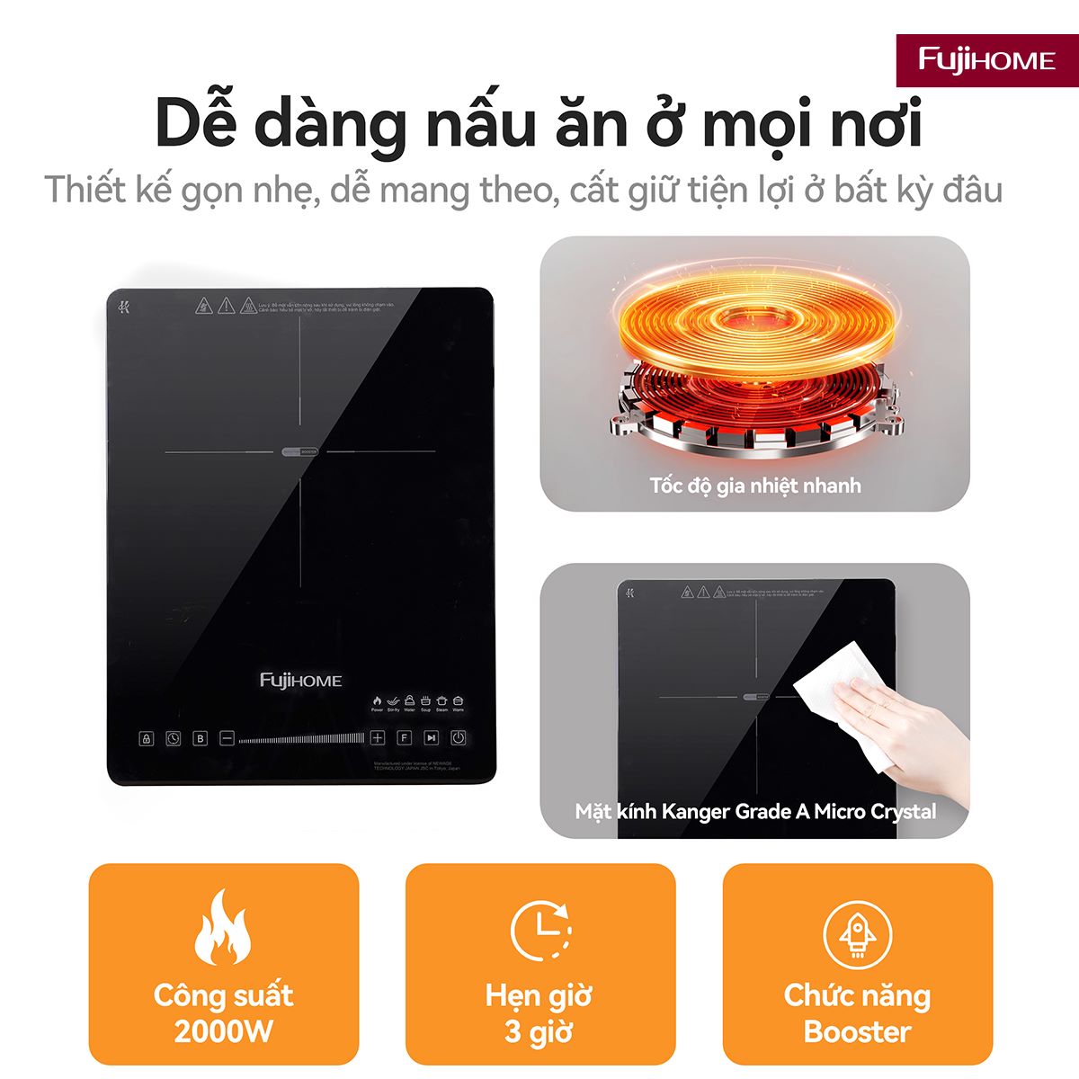 Bếp từ đơn Fujihome IC1391