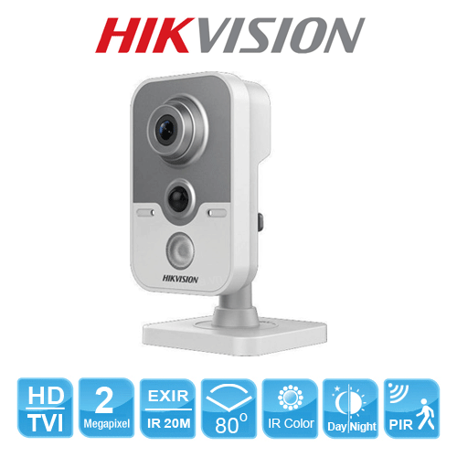Hikivision Camera HDTVI cube 2MP DS-2CE38D8T-PIR - tích hợp cảm biến PIR