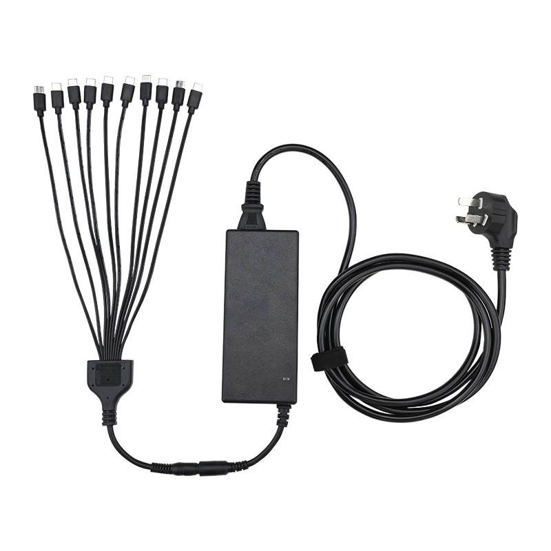 Bộc sạc 1 đầu vào 10 đầu ra giao diện type C WTG-10C