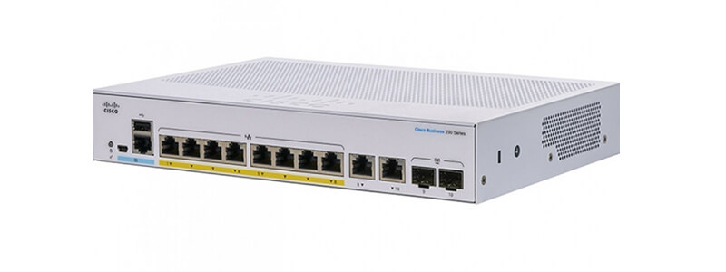 Thiết bị chuyển mạch Switch Cisco CBS350-8FP-2G-EU