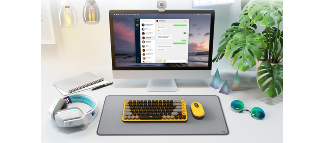 Chuột không dây Logitech POP with Emoji Vàng Đen 910-006514