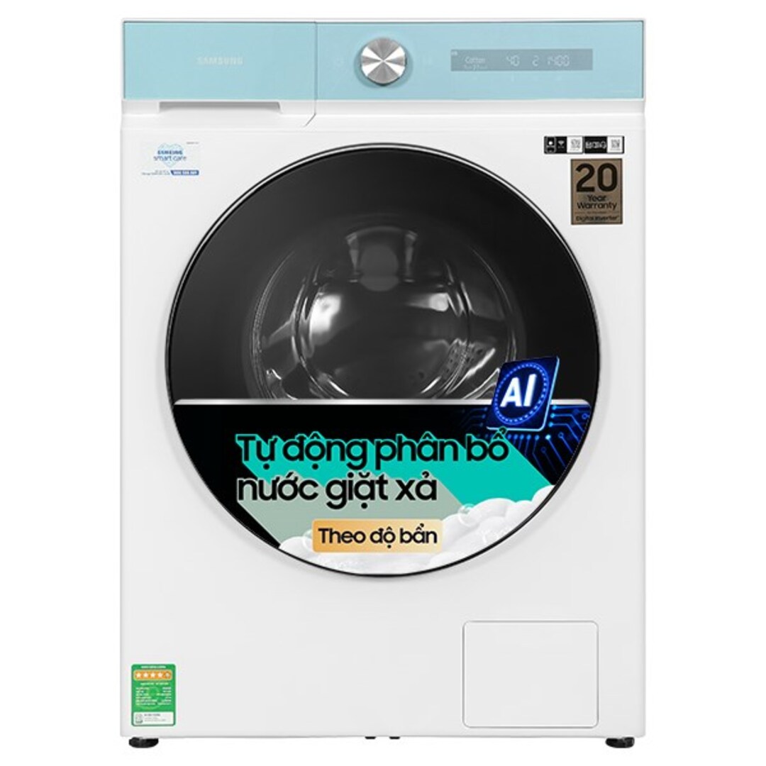 Máy giặt Samsung 10 kg Bespoke AI Inverter Mầu trắng WW10B7U34GWSV [2025]