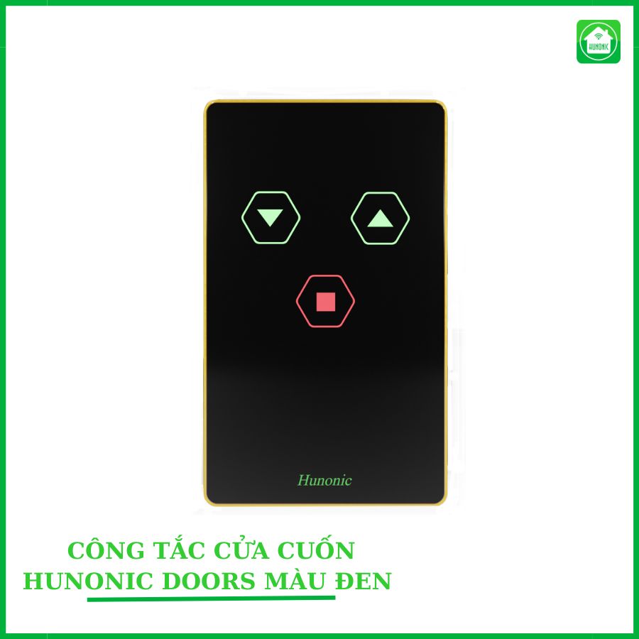 Công Tắc Cửa Cuốn Wifi Hunonic Door S (Đen) (HNSDOORT)
