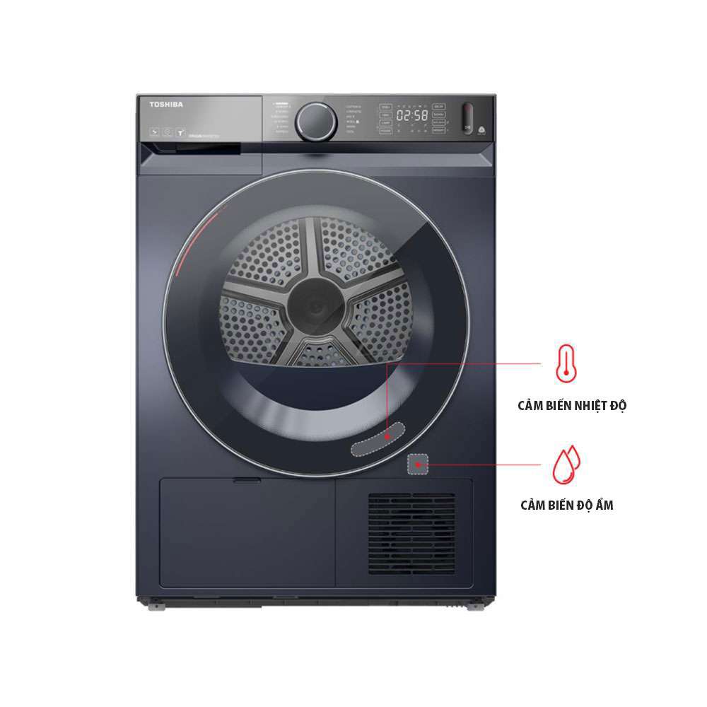 Máy sấy bơm nhiệt heat pump Toshiba TD-T25BS110HWV(MG) New 2025