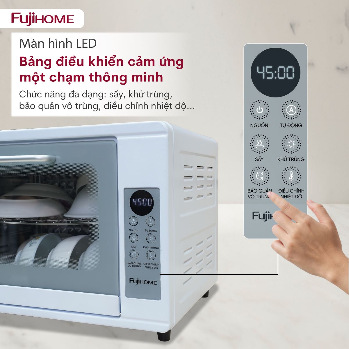 Tủ sấy Tiệt trùng Đa năng Fujihome DD48