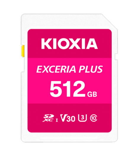 Thẻ nhớ SD 512GB KIOXIA EXCERIA PLUS (Màu Hồng)