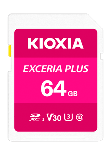 Thẻ nhớ SD 64GB KIOXIA EXCERIA PLUS (Màu Hồng)
