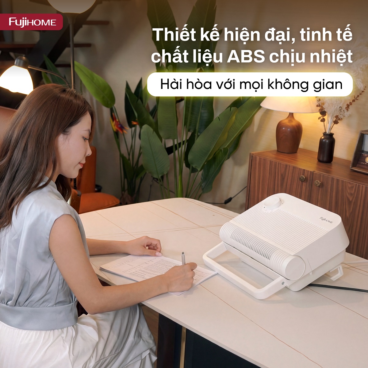 Máy sưởi gốm Fujihome FHB6000M 1500W núm vặn, IPX4 – giá sỉ