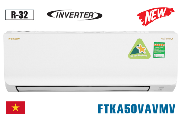 Điều hòa Daikin Inverter 1 chiều 18000 (FTKA50UAVMV) Gas R32 Mới 2021