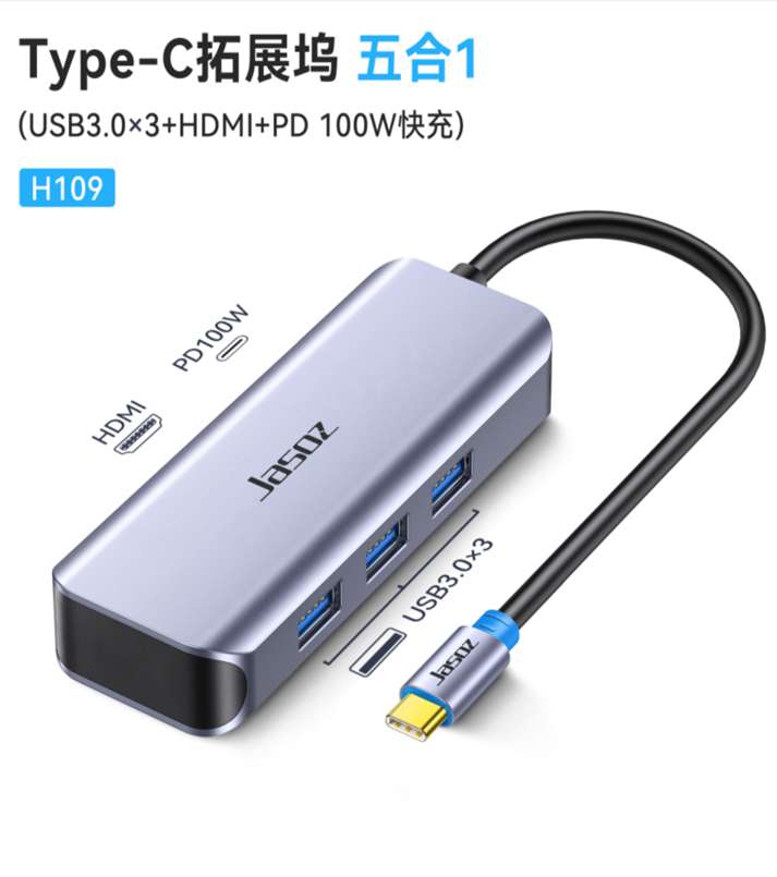 Bộ chuyển đổi Type-C 5 trong 1