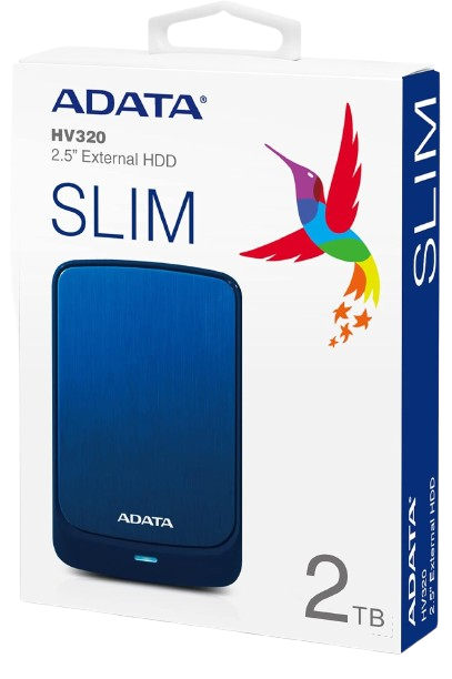 Ổ cứng di động ADATA HV320 2TB USB 3.2 Gen1 (Blue)