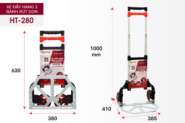 Xe đẩy hàng 2 bánh rút gọn FUJIHOME HT-280