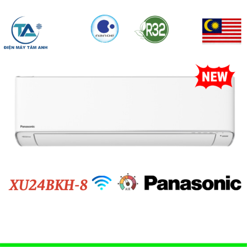 Điều hòa Panasonic 24000BTU 1 chiều inverter cao cấp XU24BKH-8 New 2025