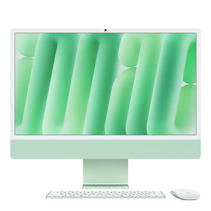 Apple iMac M4 (10C CPU/10C GPU/16GB RAM/256GB SSD/24"/4.5K)/XANH LÁ (MWUY3SA/A)