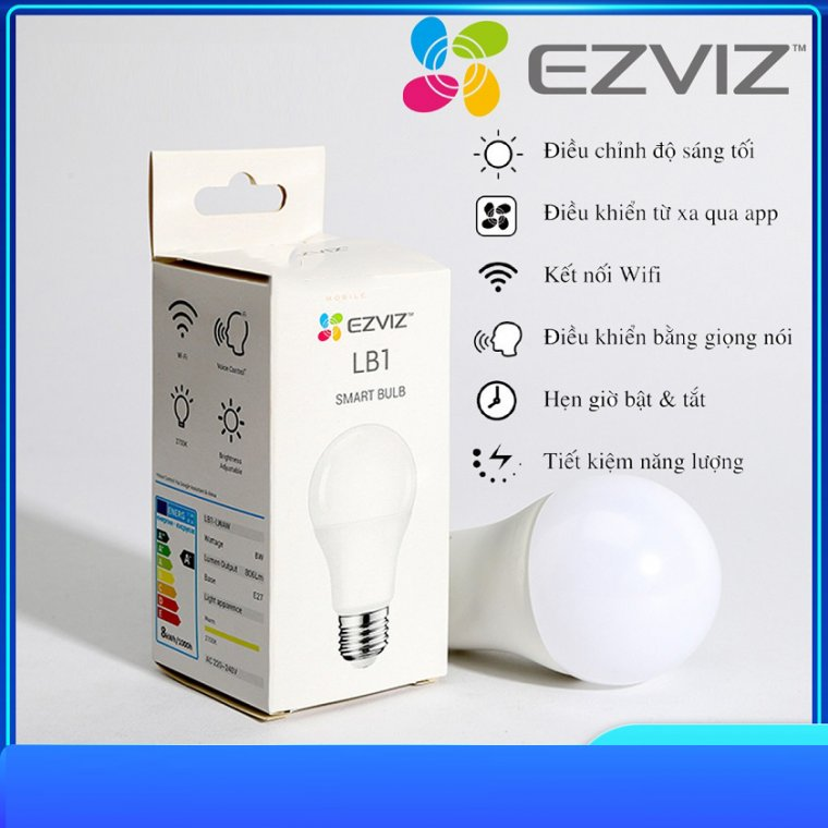 Đèn LED thông minh EZVIZ trắng - hỗ trợ điều khiển bằng giọng nói