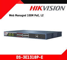 Hikvision Switch mạng thông minh 16 cổng PoE DS-3E1318P-EI