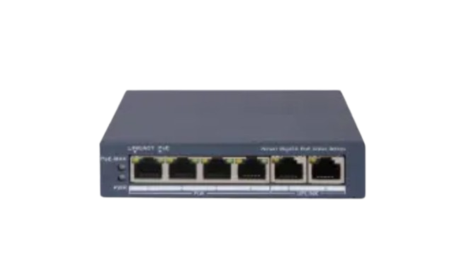 Switch mạng thông minh 4 cổng PoE Hikvision DS-3E1506P-EI/M