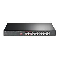 24-Port 10/100Mbps + 2-Port Gigabit Unmanaged PoE+ Switch TP-LINK TL-SL1226P