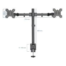 Giá treo màn hình Ergotek EZ2 - 2 Màn Hình Giống Nhau ( 17" - 27" )