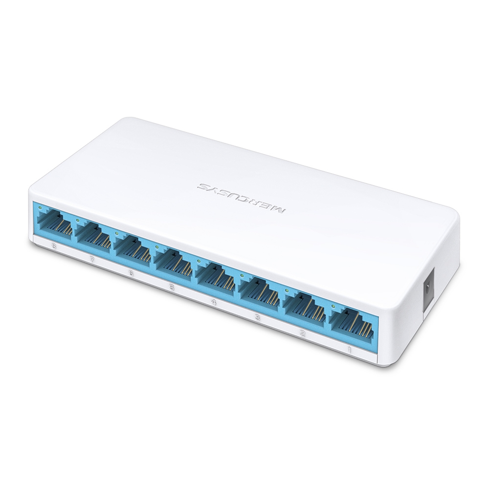 SWITCH ĐỂ BÀN MINI 8 CỔNG 10/100M, 8 X CỔNG RJ45 10/100M (MS108)